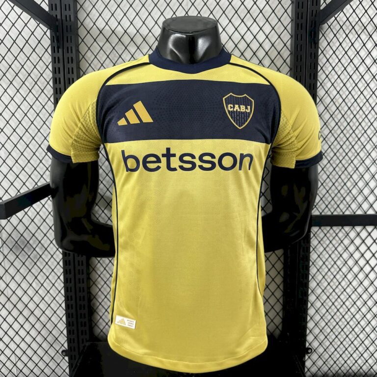 Mens Boca Juniors 2025/26 Away Jersey Player Version