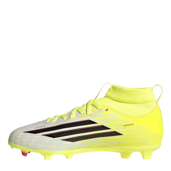 adidas F50 Junior Firm Ground Football Boots – Solar Yellow – view 2