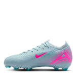 Nike Mercurial Vapor 16 Junior Firm Ground Football Boots – Grey/Pink – view 2