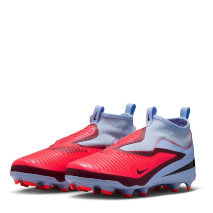 Nike Phantom 6 Junior Firm Ground Football Boots – Blue/Purple – view 2