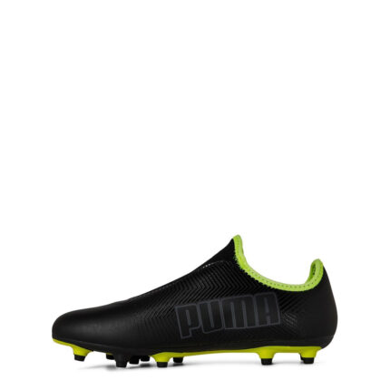 Puma Finesse Junior Firm Ground Football Boots – Black/FluYellow – view 2