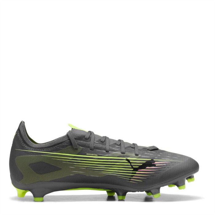 Puma Ultra 5 Firm Ground Football Boots – Silver/Yellow – view 4
