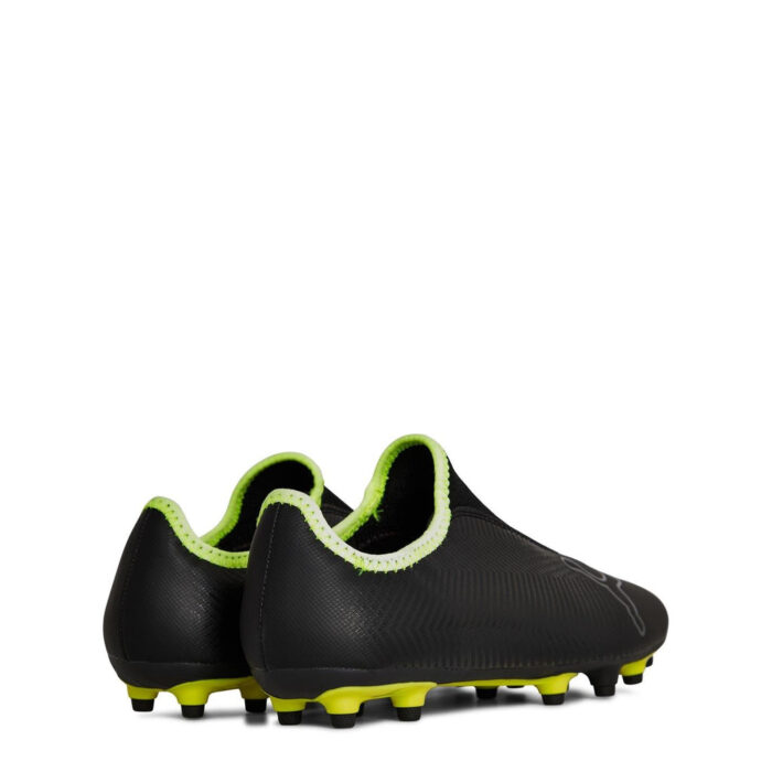 Puma Finesse Junior Firm Ground Football Boots – Black/FluYellow – view 5