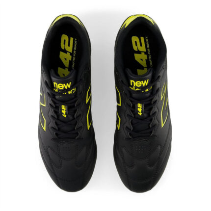 New Balance 442 .3 Firm Ground Football Boots – Black/Yellow – view 2