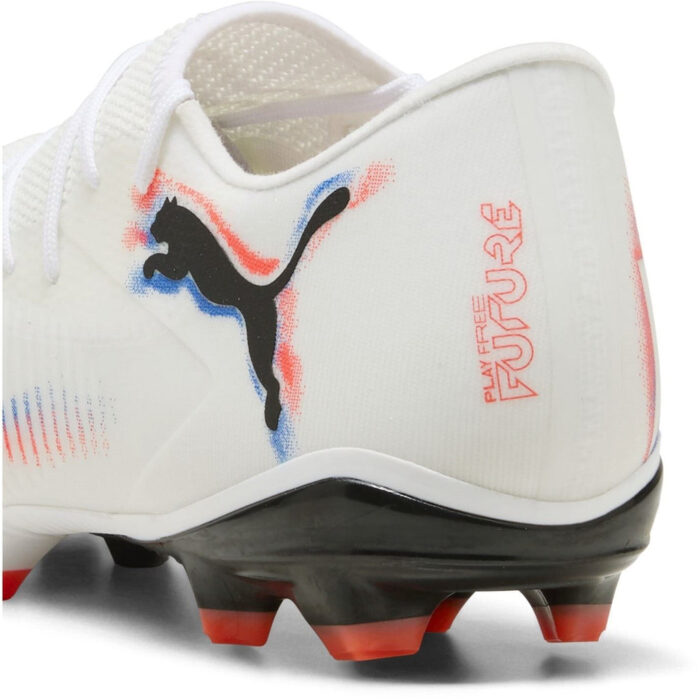 Puma Future 8 Firm Ground Football Boots – White/Black/Red - Image 5