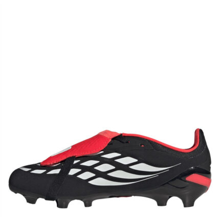 adidas Predator Junior Firm Ground Football Boots – Black/Red – view 2