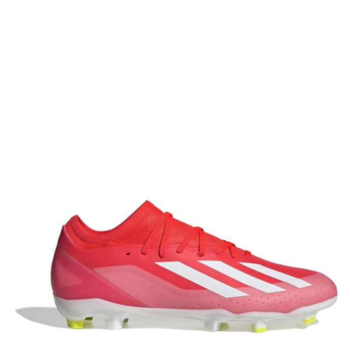 adidas X Crazyfast Firm Ground Football Boots – Red/Wht/Yellow – view 7
