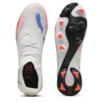 Puma Future 8 Firm Ground Football Boots – White/Black/Red - Image 3
