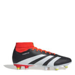 adidas Predator 24 Soft Ground Football Boots – Black/White/Red