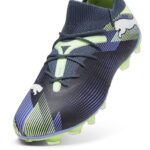 Puma Future 7 Firm Ground Football Boots – Grey/White/Grn - Image 6