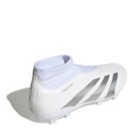 adidas Predator 24 Firm Ground Football Boots – White/Silver – view 4