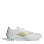 adidas F50 Firm Ground Football Boots – White/Gold/Wht – view 7