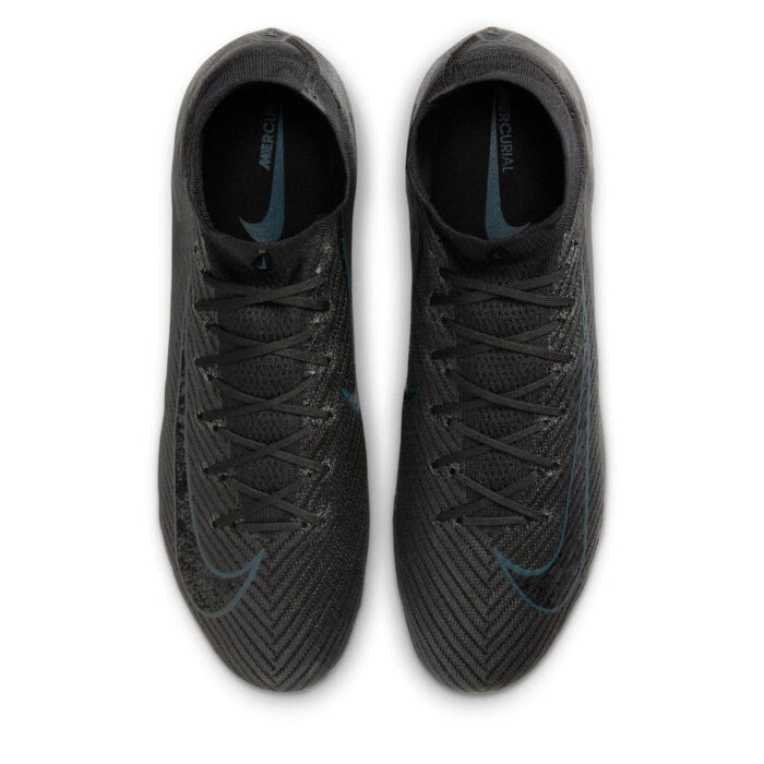 Nike Zoom Mercurial Superfly 10 Soft Ground Football Boots – Black/Green – view 6