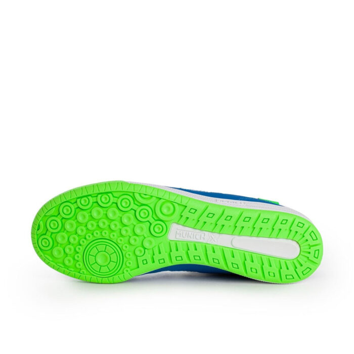 Munich G3 Profit Indoor Football Boots – Blue/FluGreen - Image 4
