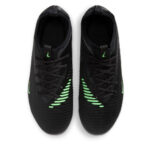 Nike Phantom 6 Junior Firm Ground Football Boots – Black/Green – view 6