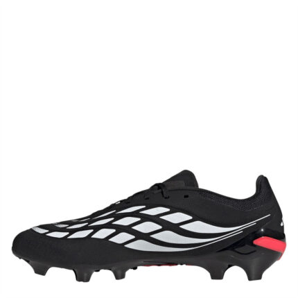 adidas Predator Firm Ground Football Boots – Black/Red – view 2