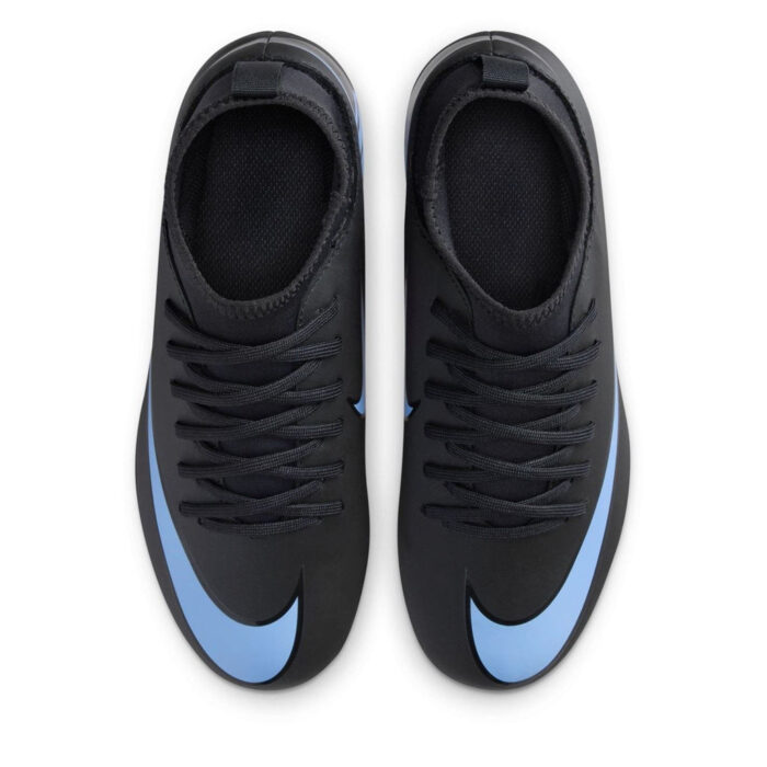 Nike Mercurial Superfly 10 Junior Firm Ground Football Boots – Black/Blue – view 6