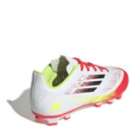 adidas F50 Junior Firm Ground Football Boots – White/Red – view 4