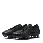 Nike Tiempo Legend 10 Soft Ground Football Boots – Black/Green – view 4