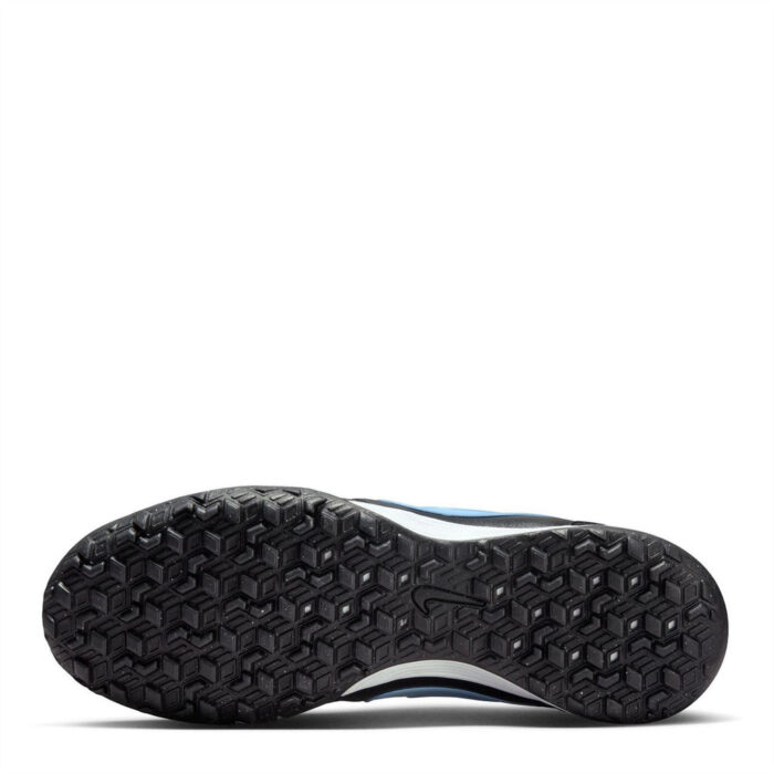 Nike Tiempo Ligera Turf Football Boots – Black/Blue – view 3
