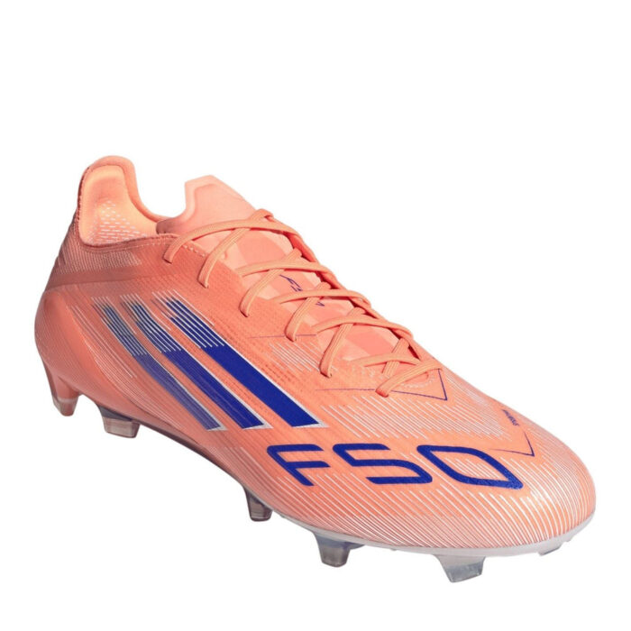 adidas F50 Firm Ground Football Boots – Orange/Blue – view 4