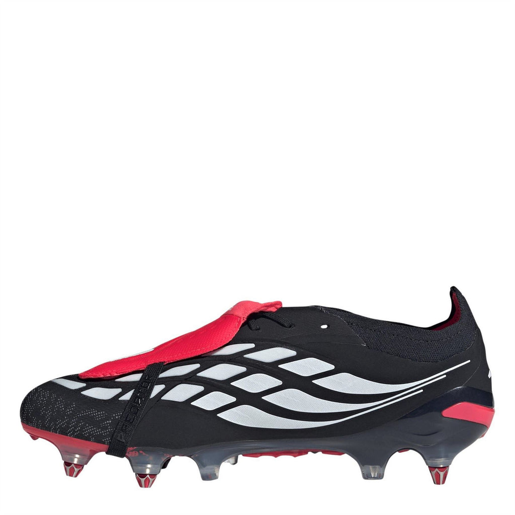 adidas Predator Soft Ground Football Boots – Black/Red – view 2