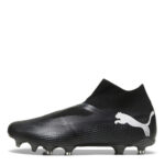 Puma Future 7 Firm Ground Football Boots – Black/White – view 2