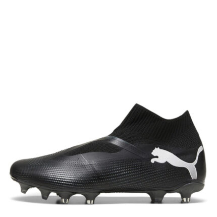 Puma Future 7 Firm Ground Football Boots – Black/White – view 2