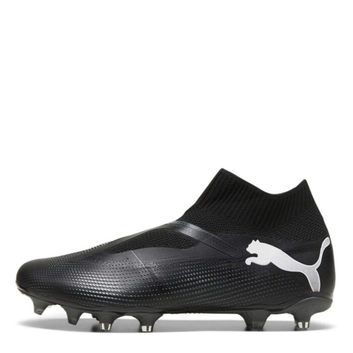 Puma Future 7 Firm Ground Football Boots – Black/White – view 2