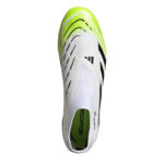 adidas Predator Firm Ground Football Boots – White/Blk/Lemon – view 5