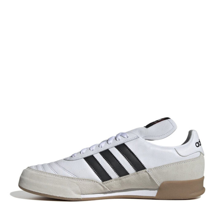 adidas Mundial Goal Indoor Football Boots – White/Black – view 2