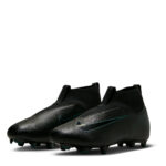 Nike Zoom Mercurial Superfly 10 Junior Firm Ground Football Boots – Black/Green – view 4