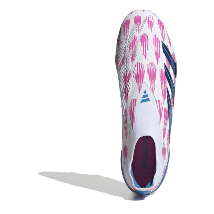 adidas Predator 24 Firm Ground Football Boots – White/Pink – view 5