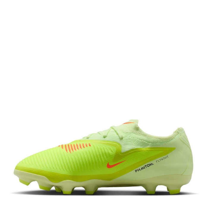 Nike Phantom 6 Junior Multi-Ground Football Boots – Volt/Crimson – view 2