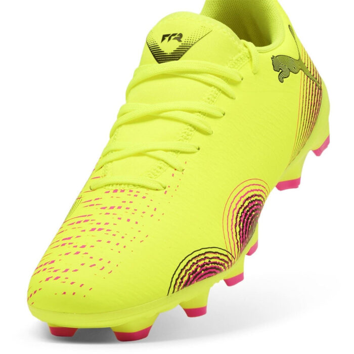 Puma Womens Future 8 Firm Ground Football Boots – Yellow/Black – view 6