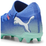Puma Future 7 Junior Firm Ground Football Boots – Blue/Wht/Green – view 5