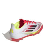 adidas F50 Junior Firm Ground Football Boots – White/Red – view 4