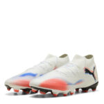 Puma Future 8 Firm Ground Football Boots – White/Black/Red