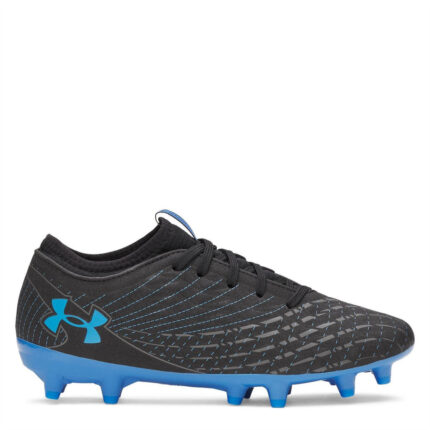 Under Armour Magnetico Junior Firm Ground Football Boots – Black/Blue