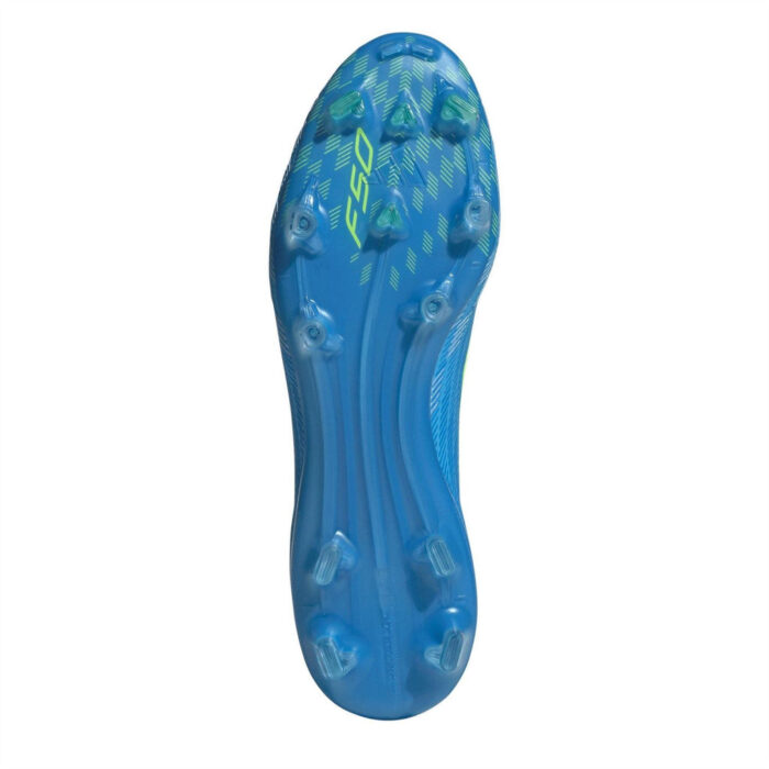 adidas F50 Firm Ground Football Boots – Blue/Yellow – view 6