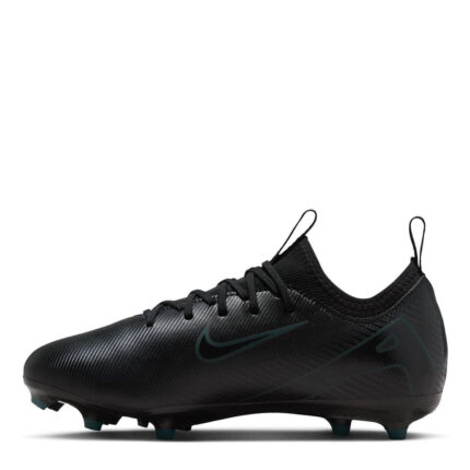 Nike Zoom Mercurial Vapor 16 Junior Firm Ground Football Boots – Black/Green – view 2