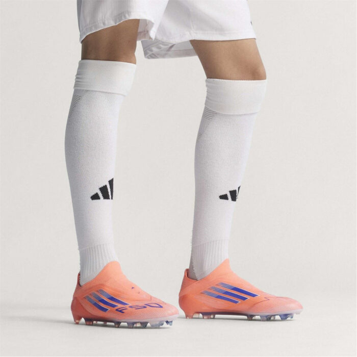 adidas F50 Firm Ground Football Boots – Orange/Blue – view 3