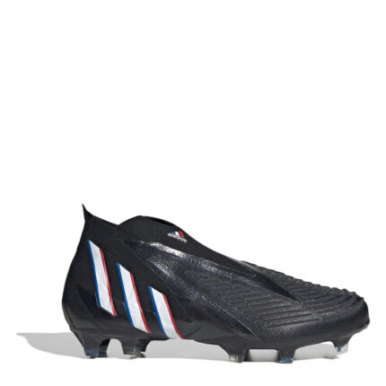 adidas Predator + Firm Ground Football Boots – Black/White