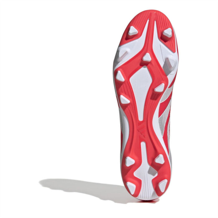 adidas Predator Firm Ground Football Boots – Red/White – view 6