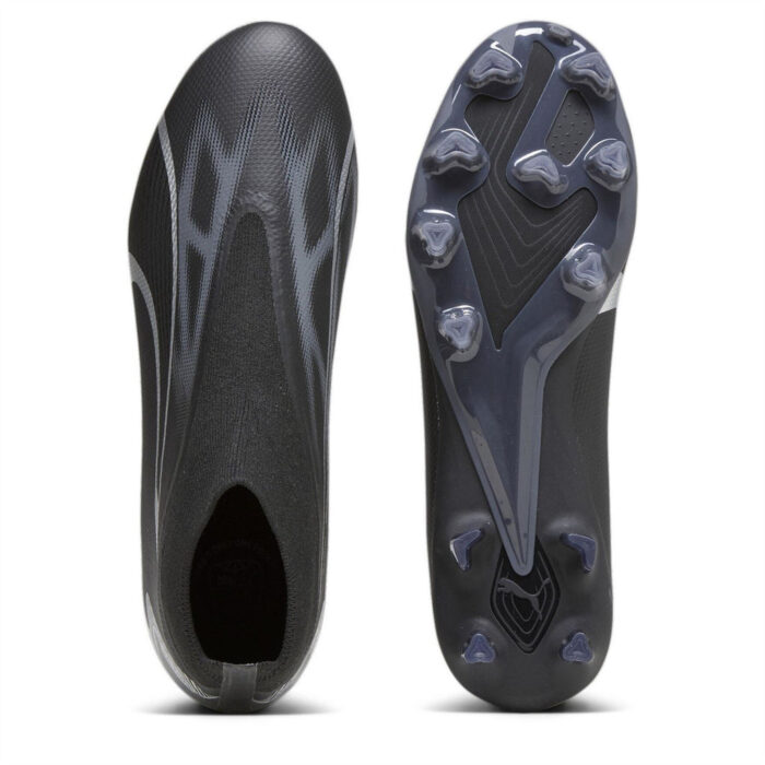 Puma Ultra Firm Ground Football Boots – Black/Asphalt – view 5