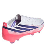 adidas Hyperfast Junior Firm Ground Football Boots – White/Coral – view 4