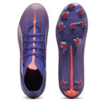Puma Womens Ultra 5 Firm Ground Football Boots – Purple/Wht/Org – view 3