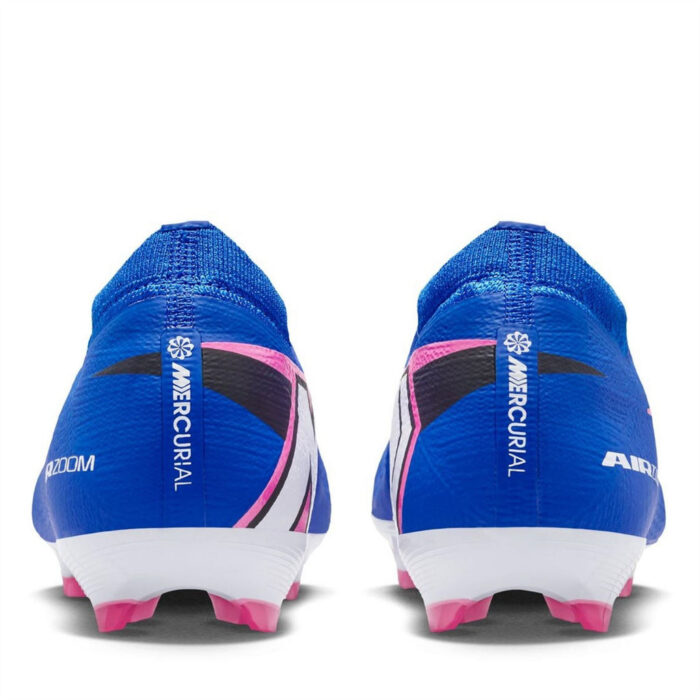 Nike Mercurial Vapor 16 Junior Firm Ground Football Boots – Blue/Wht/Pink – view 5