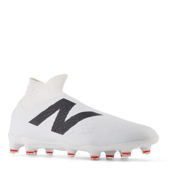 New Balance Tekela V4+ Magia Firm Ground Football Boots – White/Black – view 4