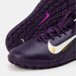 Nike Zoom Mercurial Vapor 16 Junior Turf Football Boots – Purple/Ivory – view 5